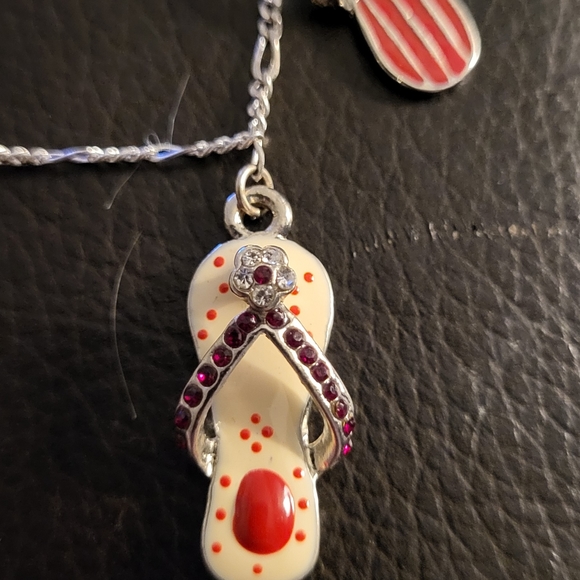 Summer Sandle Charm Handmade Bracelet - Picture 3 of 6